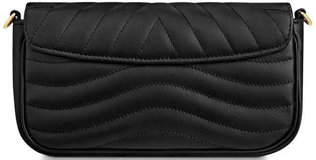 Louis Vuitton Black New Wave Chain Pochette Leather Pony-style calfskin  ref.918371 - Joli Closet