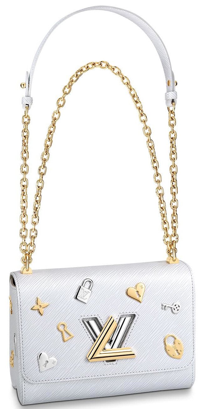 Twist Love Lock Charm PM bag in red epi leather Louis Vuitton