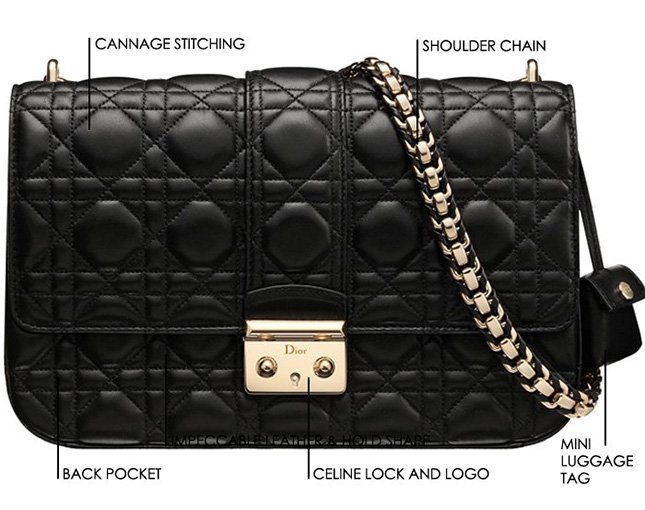 Comparison of the Classic Medium Lady Dior to the Small My Lady