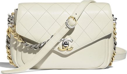Chanel Envelope-Shaped Flap Bag With Bi-color Hardware | Bragmybag