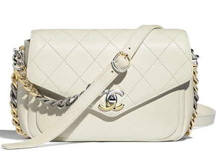 Chanel Envelope-Shaped Flap Bag With Bi-color Hardware | Bragmybag