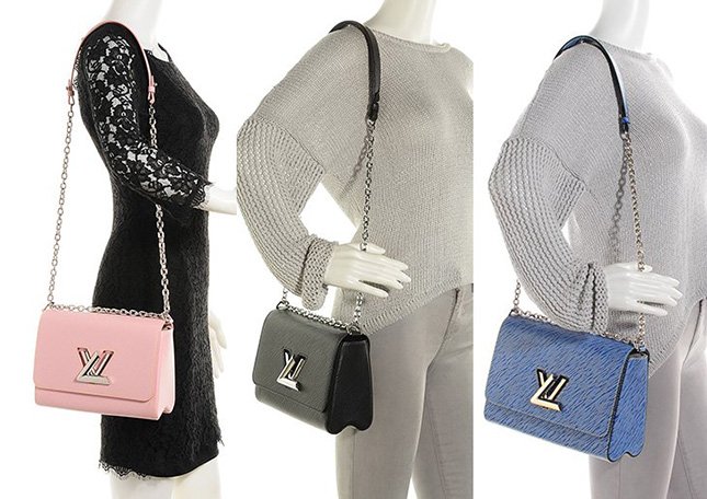 Louis Vuitton EPI Twist Shoulder Bag mm Coquelicot