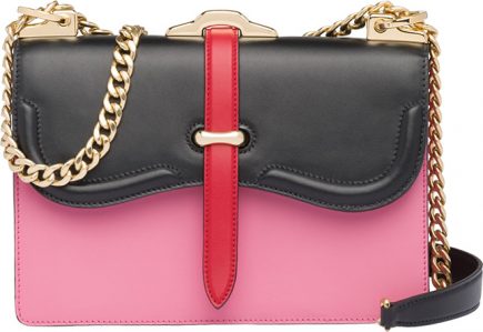 prada belle leather bag