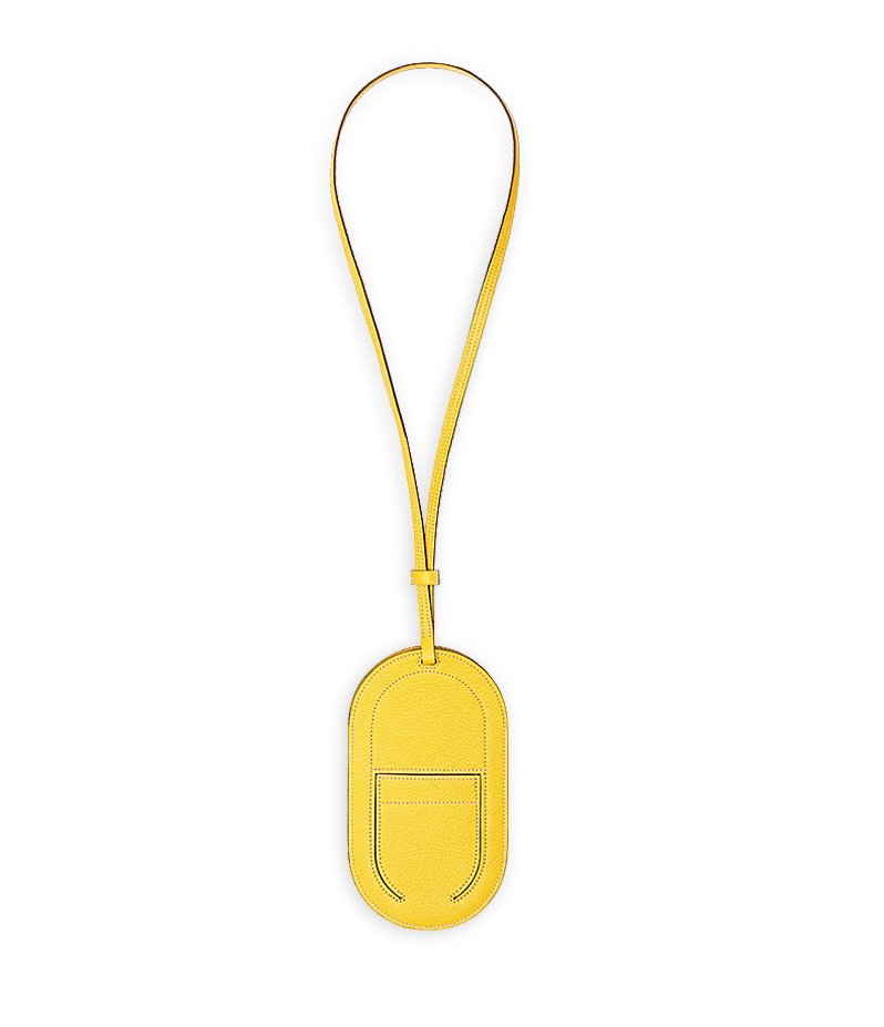 Hermes In-The-Loop Phone To Go Case Leather GM Yellow 2370951