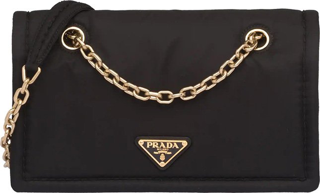 prada gold chain shoulder bag