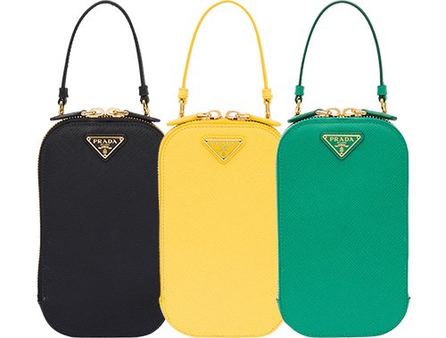 Prada Mini Triangle Crossbody Bag - Yellow for Women