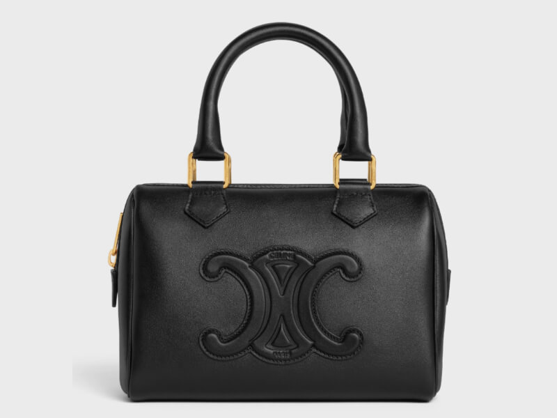 Celine Macadame Trionf Gold Tools Handbags Black Leather Ladies Celine –  Timeless Vintage