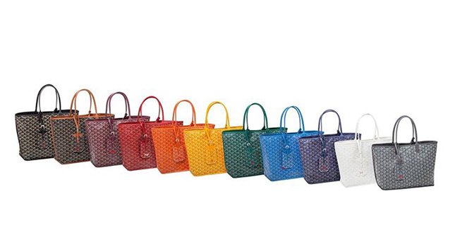 colors of goyard bags