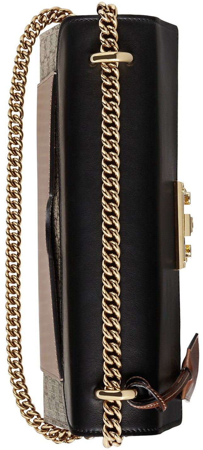 Gucci GG Supreme Padlock Saddle Medium Shoulder Bag (SHF-22972) – LuxeDH