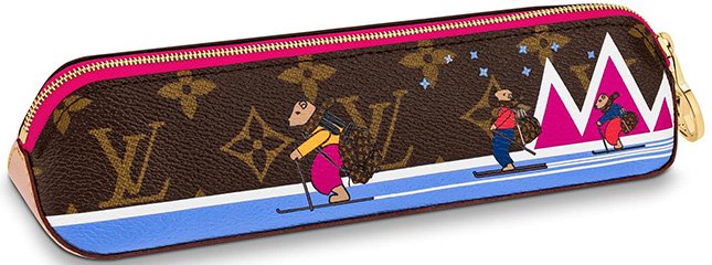 New Louis Vuitton Elizabeth Pencil Pouch By The Pool 2023 Pink GI0918