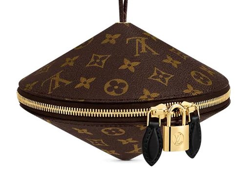 Toupie cloth handbag Louis Vuitton Brown in Cloth - 25678032