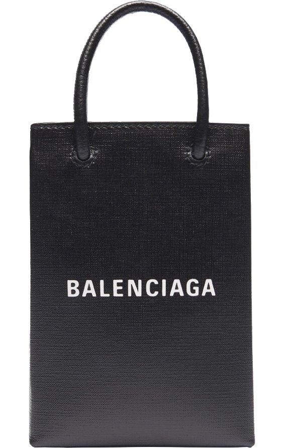 Balenciaga Leather Shopping Phone Holder  Harrods AO