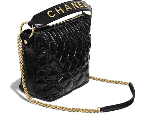 3D model Chanel Hobo Bag Black Suede VR / AR / low-poly