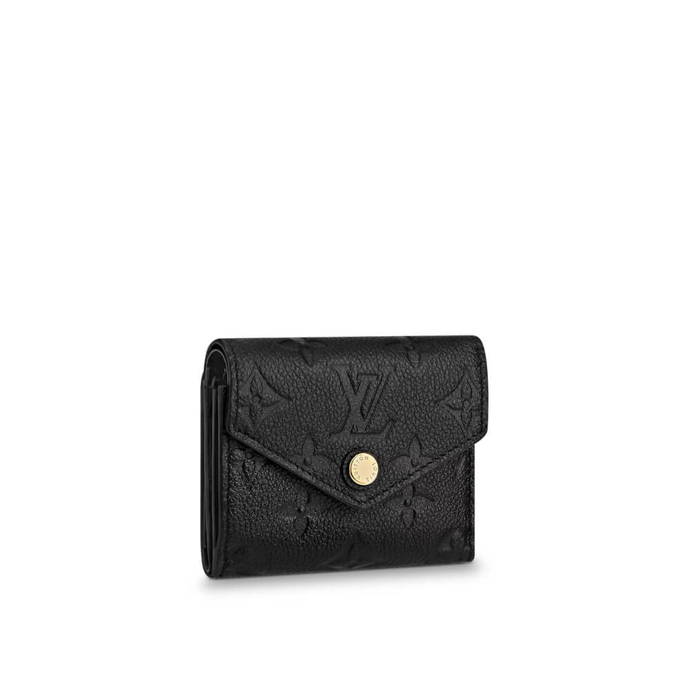 Louis Vuitton Black Monogram Empreinte Leather Zoe Wallet - Yoogi's Closet