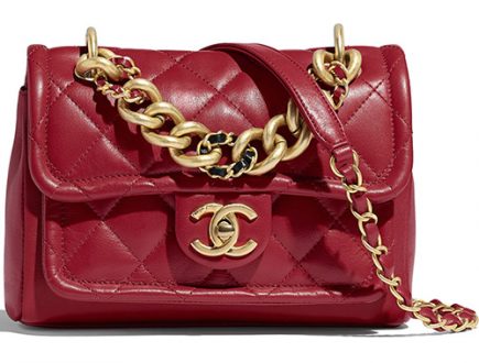 Chanel Chain Leather Link Bag thumb