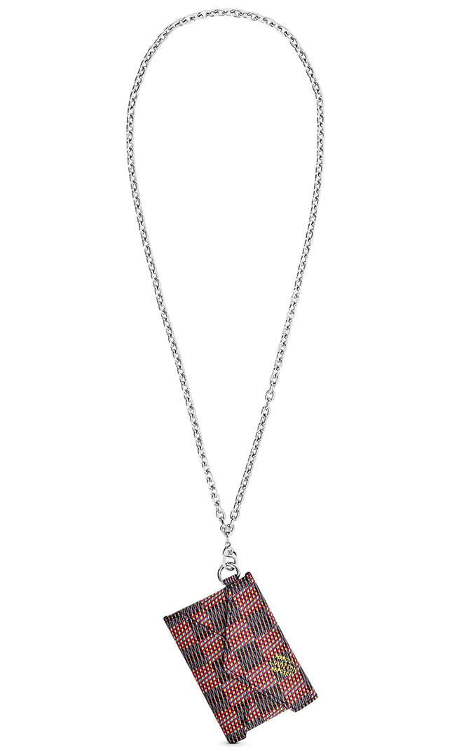 Louis Vuitton Kirigami Necklace Monogram LV Pop Blue in Calf Leather with  SIlver-tone - US