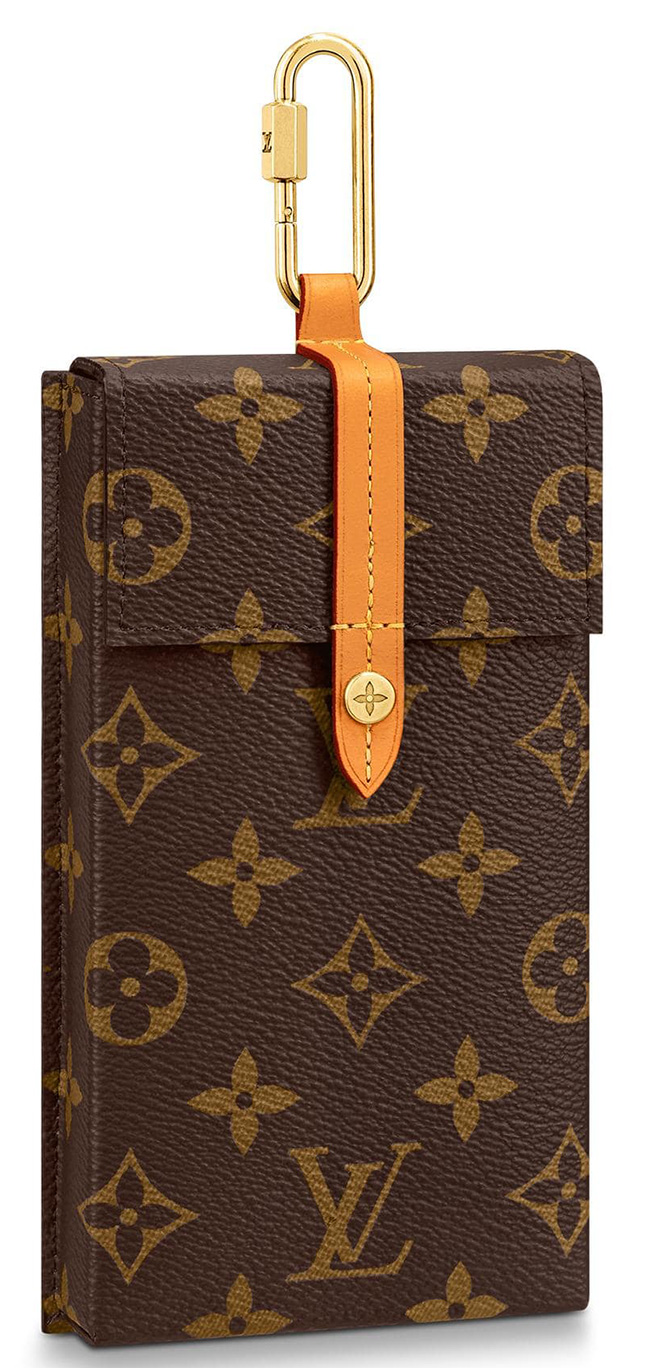 Small brown LV letter phone case
