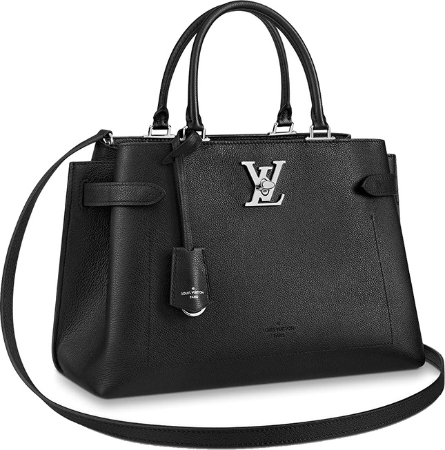 Louis Vuitton Lockme Clutch Black