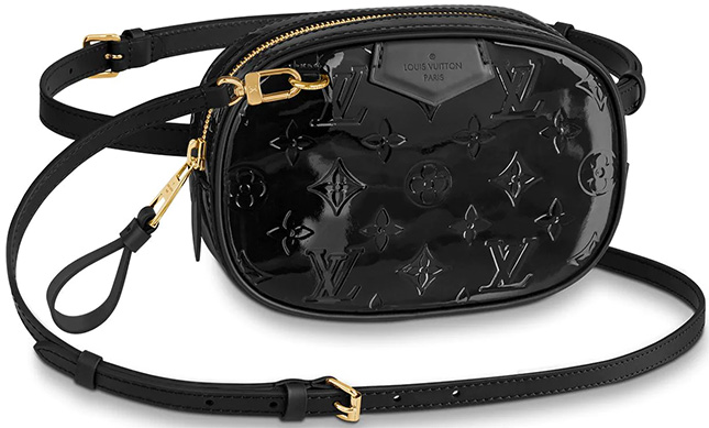 Louis Vuitton Belt Bag Shoulder Bag Crossbody Vernis Patent Black M90464 F/S