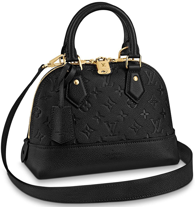 Louis Vuitton Black Monogram Empreinte Leather Double Jeu Neo Alma Bag Louis  Vuitton
