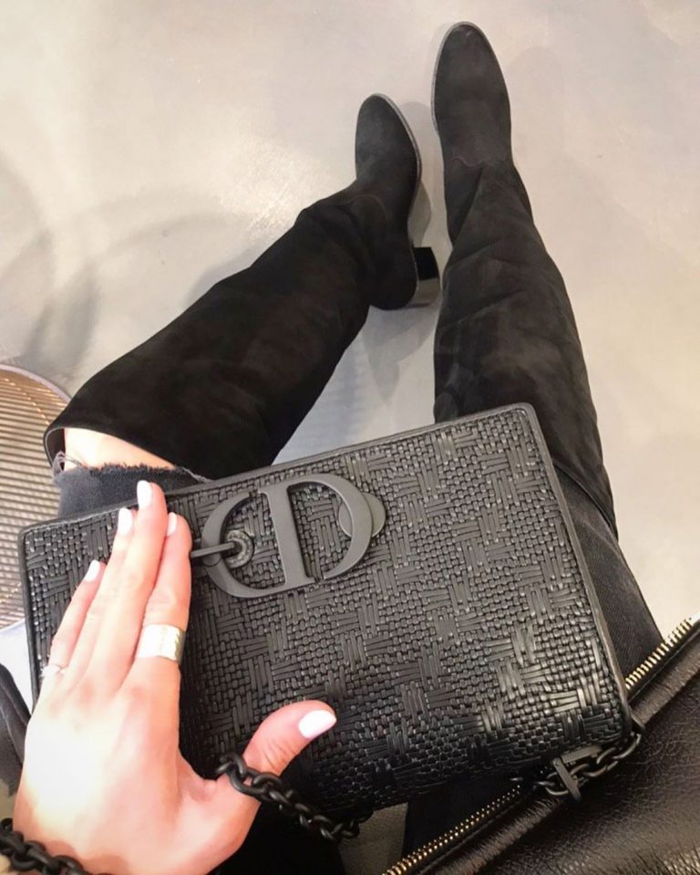 Dior All Black 30 Montaigne Bag With New Print | Bragmybag