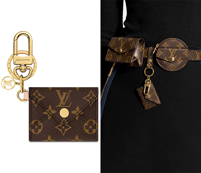 Louis Vuitton Kirigami Pouch Bag Charm and Key Holder Monogram Brown