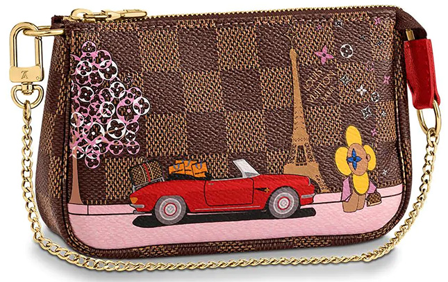 Louis Vuitton, Accessories, Louis Vuitton 222 Vivienne Holiday Animation  Mini Pochette Japan
