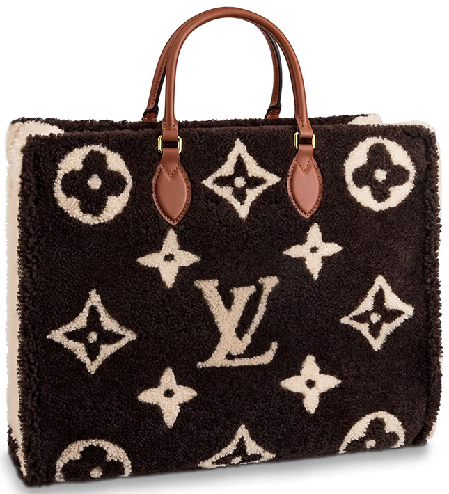 Louis Vuitton Limited Edition Monogram Fleece Teddy Twist Bag