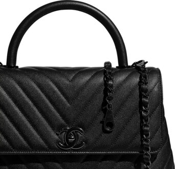 Chanel So Black Chevron Coco Handle Bag | Bragmybag