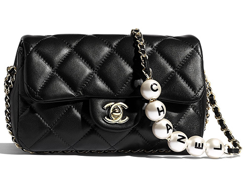Timeless Chanel Pearl baglimited Black Silk ref216984  Joli Closet