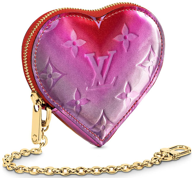 LOUIS VUITTON Vernis Valentine Key Pouch Fuchsia | FASHIONPHILE