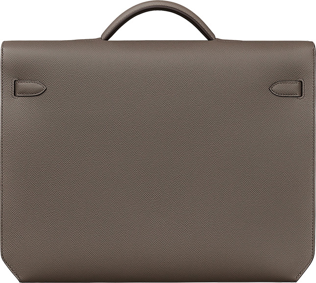 Hermes Colormatic Kelly Depeches Briefcase Evercolor 36 Green
