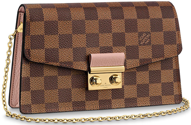 Authentic Louis Vuitton Croisette Chain Wallet, Luxury, Bags