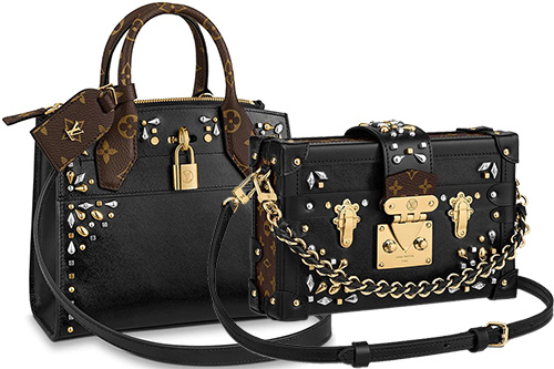 Louis Vuitton Edgy Rock-Chic Petite Malle Bag