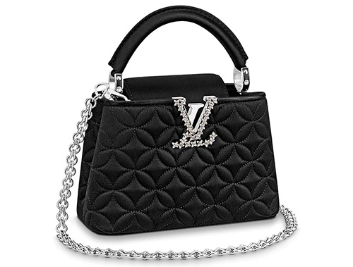 Louis Vuitton, Bags, Louis Vuitton Capucines Bag Crystal Embellished  Floral Edge Leather 49