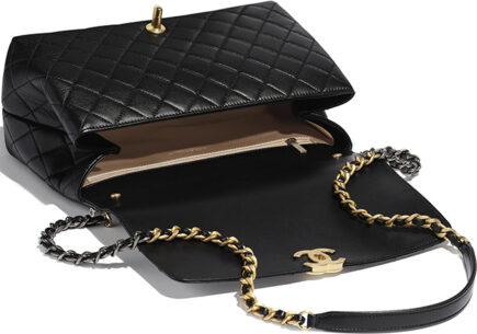 Chanel Large Flap Bag With Bi-Color Top Handle | Bragmybag