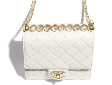 Chanel Logo Pearl Handle Bag thumb