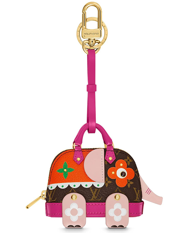 NEW LOUIS VUITTON LIMITED FUN & FACE LION BAG CHARM AND KEY