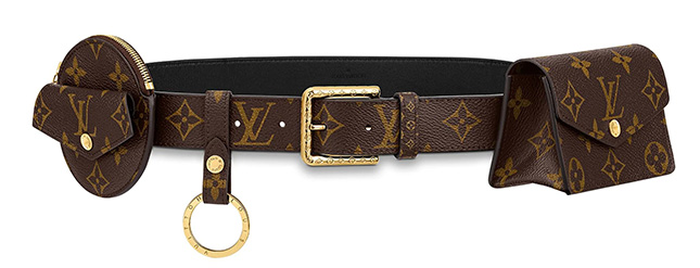 Daily multi pocket leather belt Louis Vuitton Brown size 75 cm in Leather -  35612747