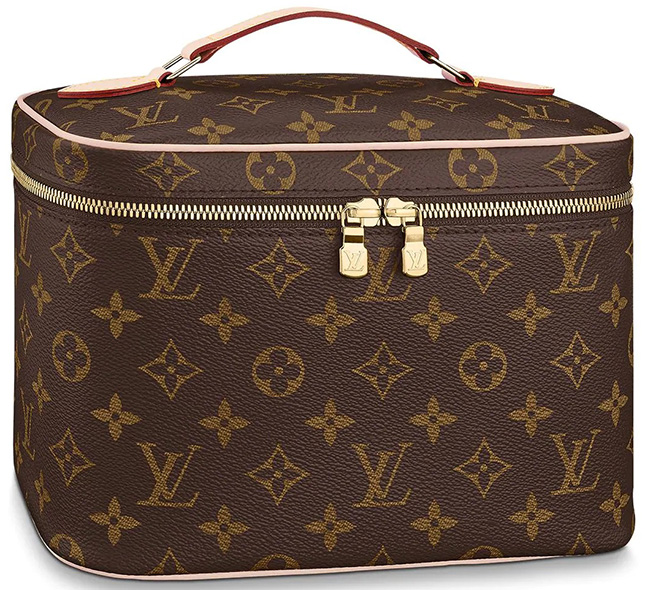 Louis Vuitton Monogram Nice Vanity Case w/ Strap - Brown Cosmetic