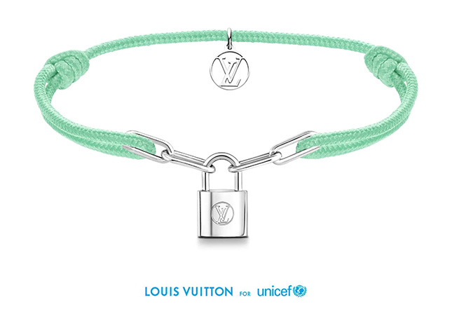 Louis vuitton for unicef silver bracelet Louis Vuitton Pink in Silver -  21568981