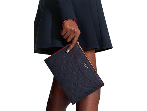 Louis Vuitton Pochette Melanie Empreinte Noir - LVLENKA Luxury Consignment
