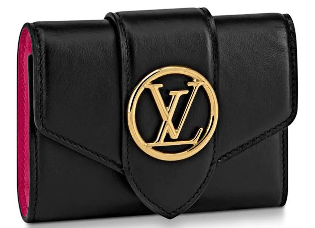 Louis Vuitton LV Pont 9 Wallet Leather Compact Black