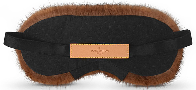 Louis Vuitton travel set pillow case and eye mask
