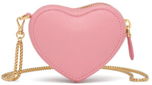 Prada Saffiano Heart Pouch Bag Charm | Bragmybag