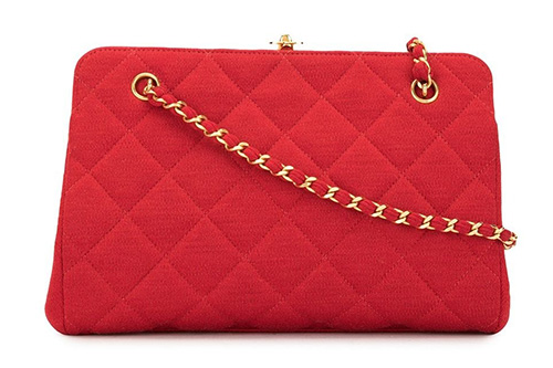 CHANEL Cambon large bag in pink smooth quilted lamb leather - VALOIS  VINTAGE PARIS