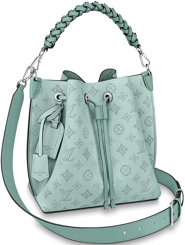 Louis Vuitton Mahina Leather Monogram Muria - Blue Bucket Bags, Handbags -  LOU786886