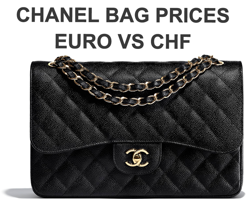 Chanel Price Comparison Europe vs Switzerland