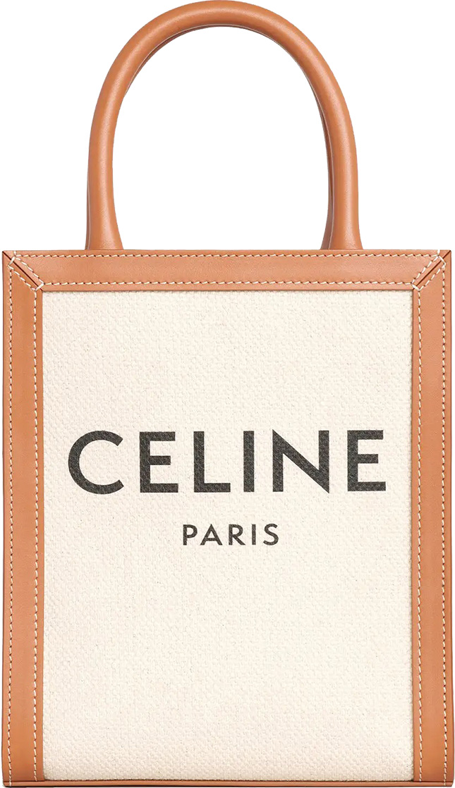 Celine Small Vertical Cabas Tote With Celine Print Natural/Tan – Coco  Approved Studio