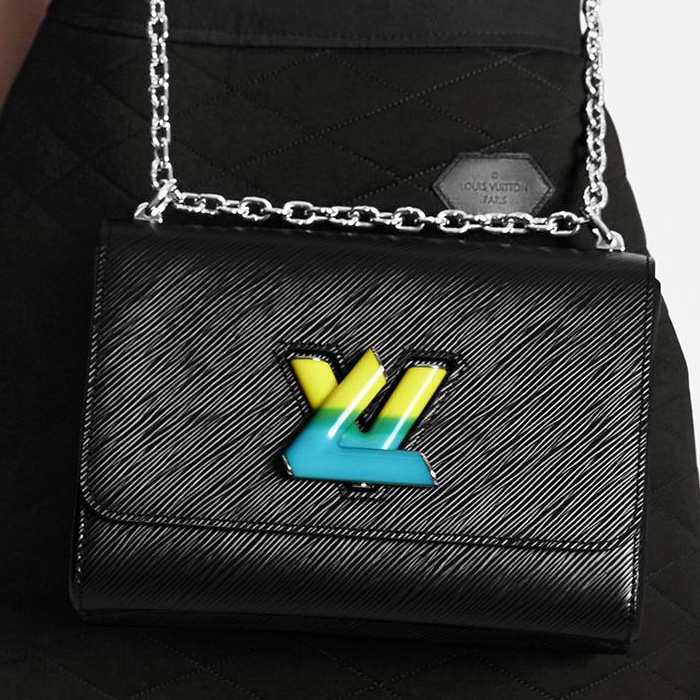 Louis Vuitton Twist Limited Edition Chevron Pink/White/Black/Mono wallet  bag